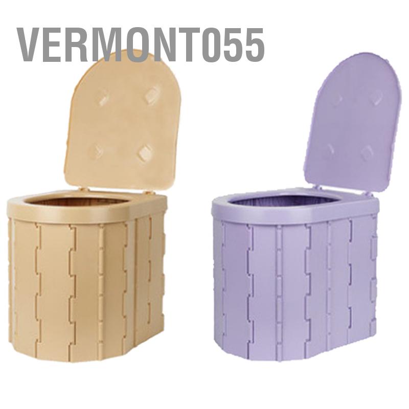 Vermont055 Nhà vệ sinh gấp di động Tích hợp ABS Khả năng chịu tải cao du lịch có nắp đậy để cắm trại