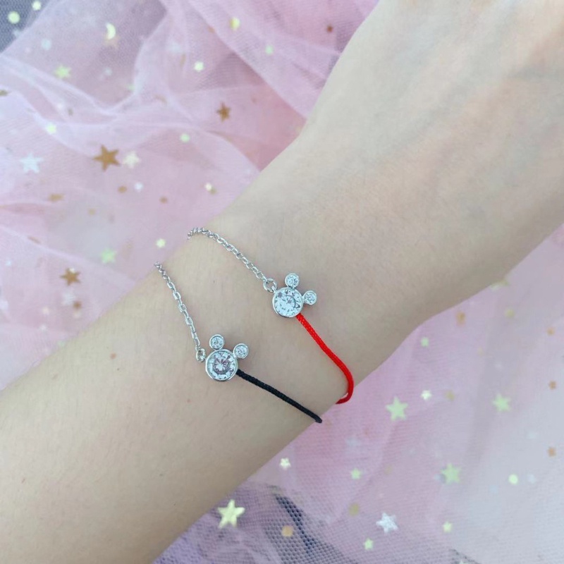 Mới Vòng Đeo Tay Bằng Thép Không Gỉ Đính Kim Cương Giả Dễ Thương Sáng Tạo Thời Trang Dành Cho Nữ Sinh