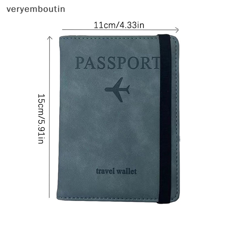 Ví Da PU Đựng Hộ Chiếu Phong Cách Vintage