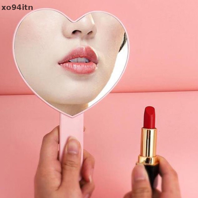 1 Gương Trang Điểm Cầm Tay Có Tay Cầm Tiện Lợi