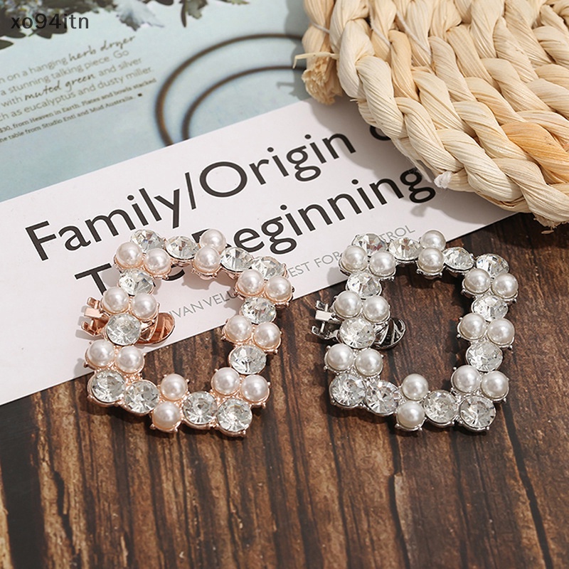 1 Kẹp Tóc Hình Giày Cao Gót Đính Đá &amp; Ngọc Trai Cho Cô Dâu