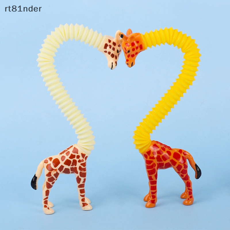Rt Đồ Chơi Xếp Hình Hươu Cao Cổ Có Đèn LED Dạng Ống Co Giãn