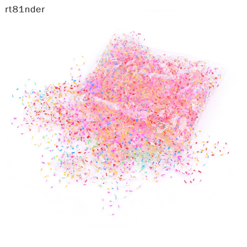 Set 1000 Dây Thun Buộc Tóc Không Đau Dùng Một Lần Tiện Dụng Cho Bé Gái