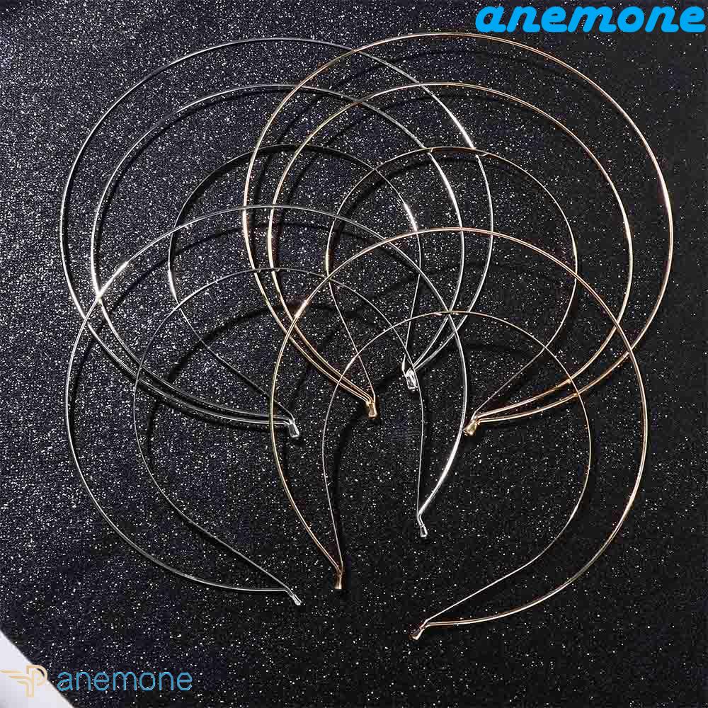 Băng đô cài tóc rửa mặt Nhiều Lớp Chống Trượt Bằng Kim Loại DIY Cho Nữ