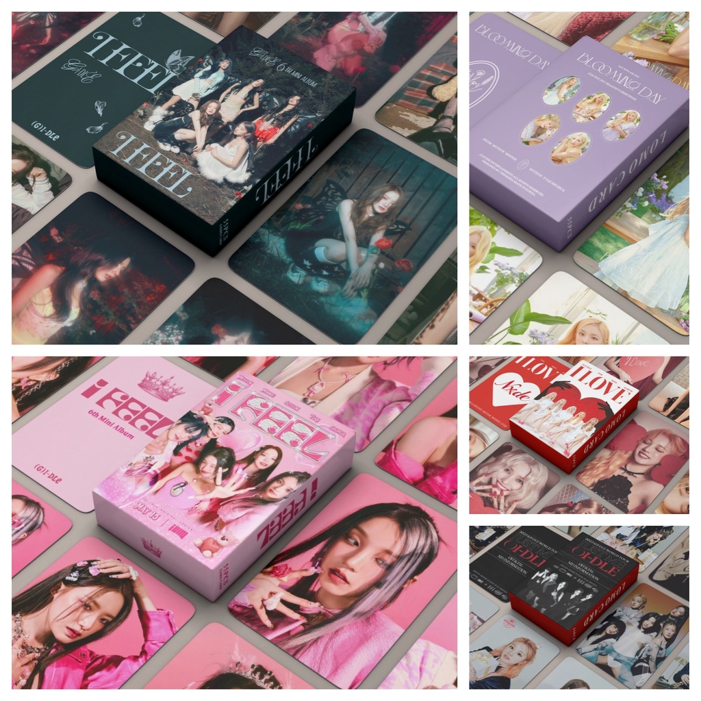 Bộ Sưu Tập 55 Thẻ Hình Nhóm Nhạc Kpop I-DLE I FEEL QUEEN