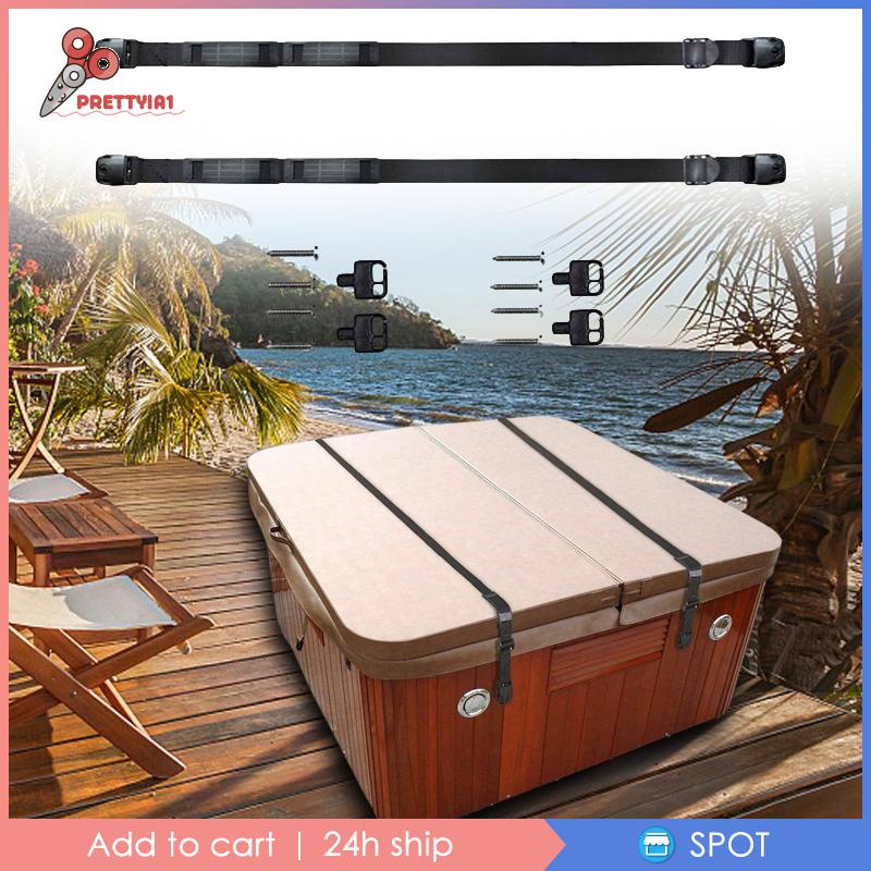 [Prettyia1] 2 Vỏ Bọc Bồn Tắm Nóng Có Dây Đeo Nhỏ Gọn Chịu Được Sức Nặng