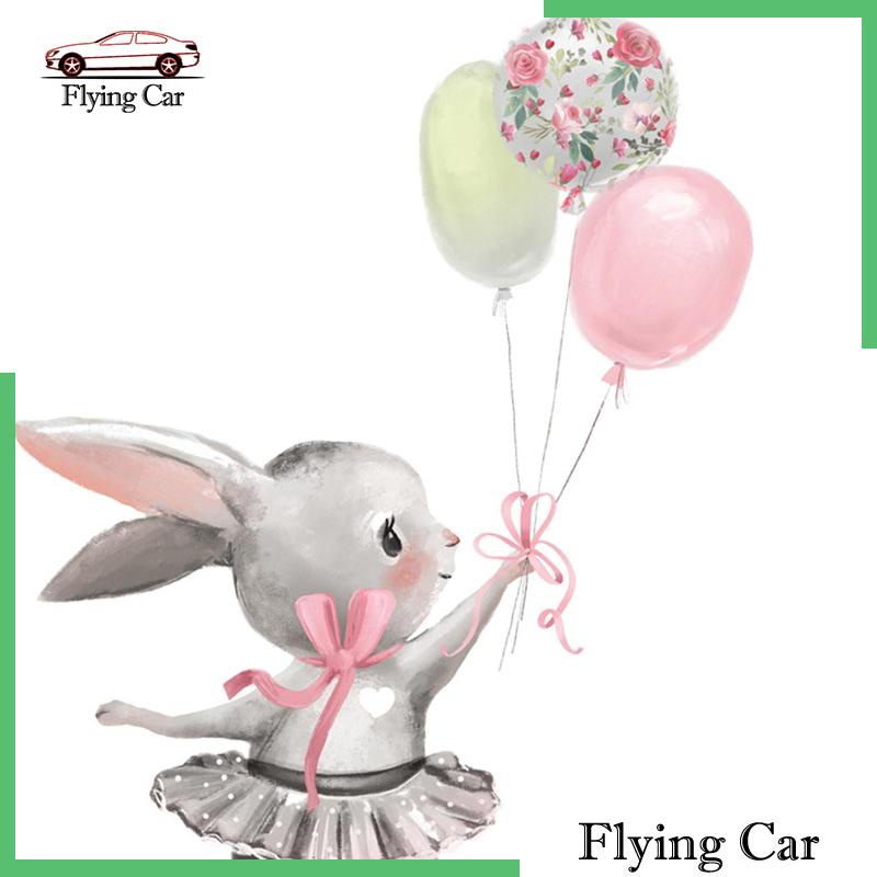 Decal Dán Tường Hình Thỏ Múa Ba Lê Cho Bé [Lzdjfmy2]