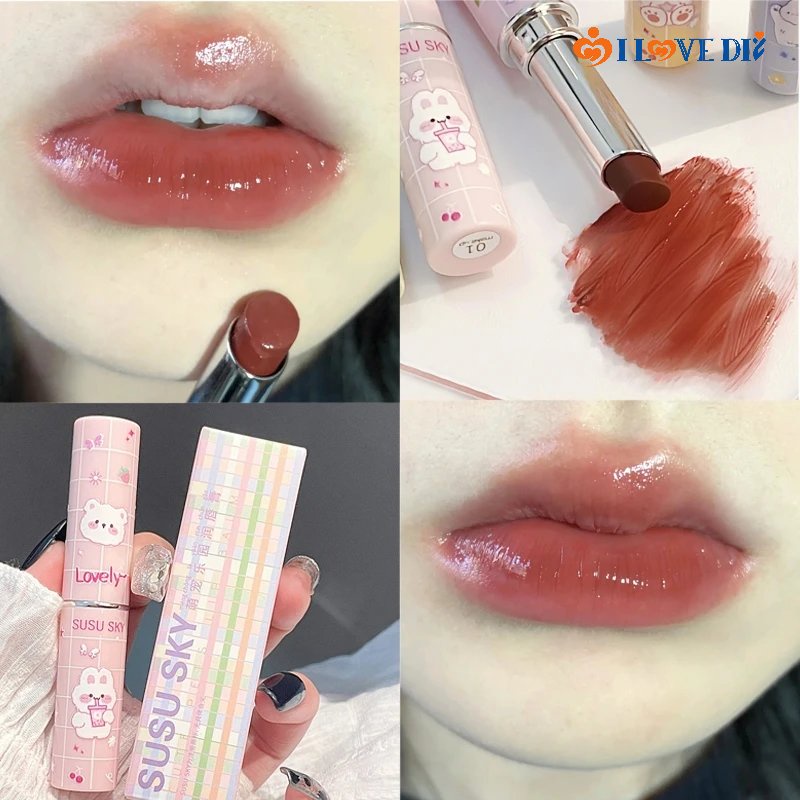 Son Dưỡng Môi Dạng Thạch 6 Màu Tùy Chọn Dưỡng Ẩm / Chống Thấm Nước Lâu Trôi / Chống Dính Cốc