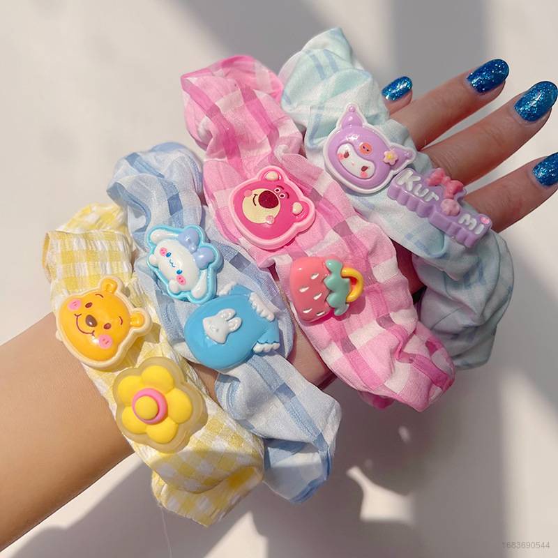 Sanrio Dây Cột Tóc Hình Cinnamoroll Winnie Dễ Thương Cho Bé Gái