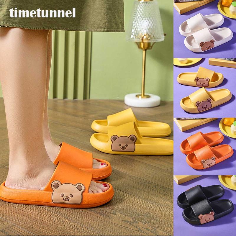 Dép Xỏ Ngón Đế Dày Mềm Mại Họa Tiết Hoạt Hình Dễ Thương Thời Trang Mùa Hè Cho Nữ timetunnel