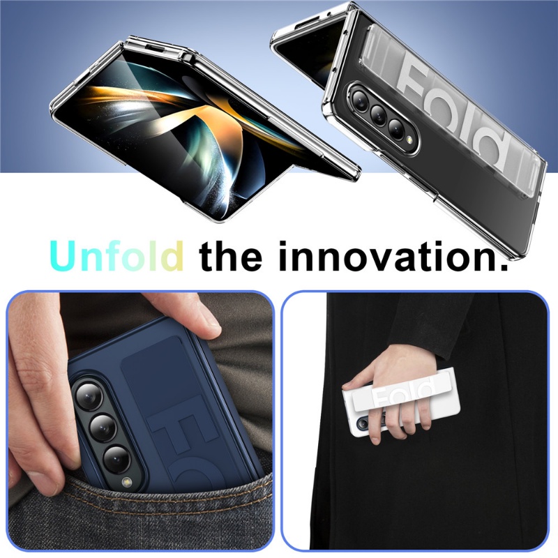 Ốp Điện Thoại Silicon Có Thể Gấp Gọn Cho Samsung Galaxy Z Fold 4 3 5G