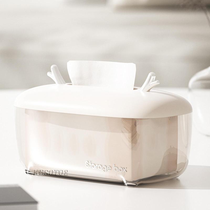 Set 2 Hộp Đựng Khăn Giấy Để Bàn Trang Trí Đa Ứng Dụng