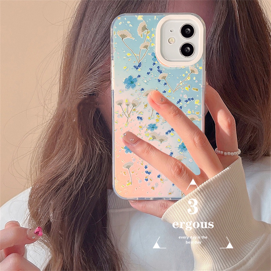 Ốp Điện Thoại Mềm Chống Sốc Màu Gradient Cho IPhone 14 13 12 11 Pro Max SE2020 X XR Xs Max 7 8 Plus