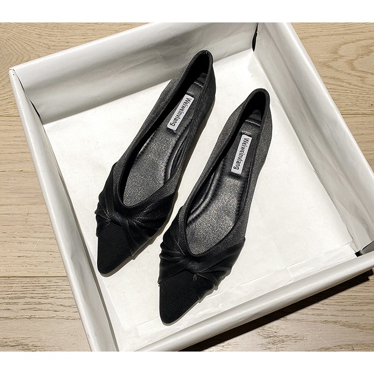 Giày Búp Bê Mũi Nhọn Đế Mềm Thời Trang Mùa Xuân 2023 AA4233