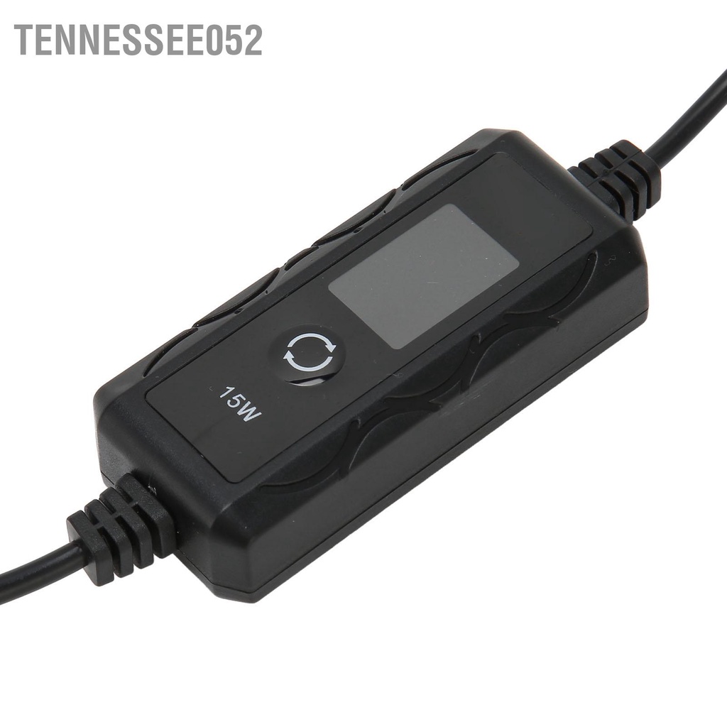 Tennessee052 Máy Sưởi Bể Cá Mini Betta 15W Có Thể Điều Chỉnh Nhỏ Với Màn Hình LED Kỹ Thuật Số 100‑240V