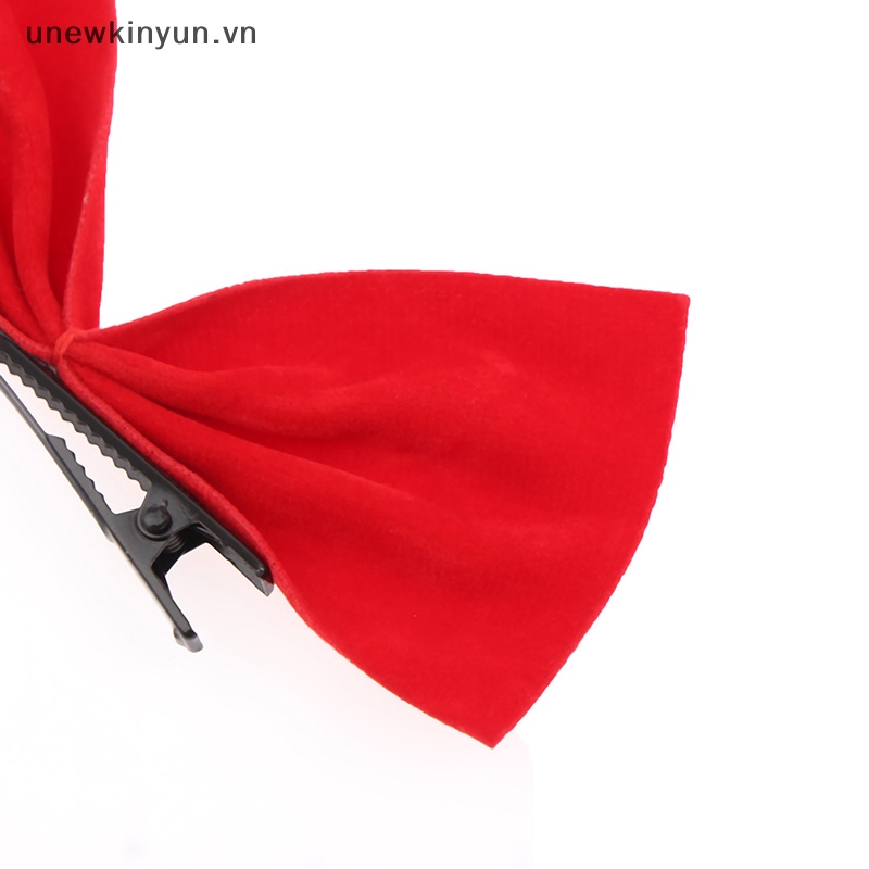 Set 2 Kẹp Tóc Nơ Ruy Băng Phong Cách Vintage