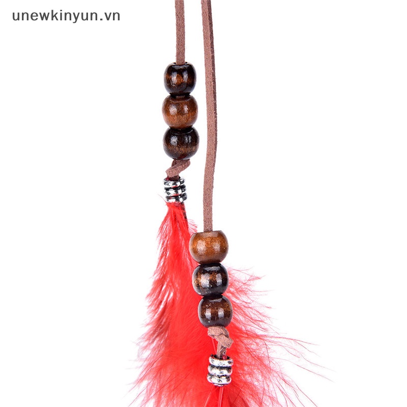 Kẹp Tóc Đính Lông Vũ Tua Rua Phong Cách Ấn Độ Thời Trang