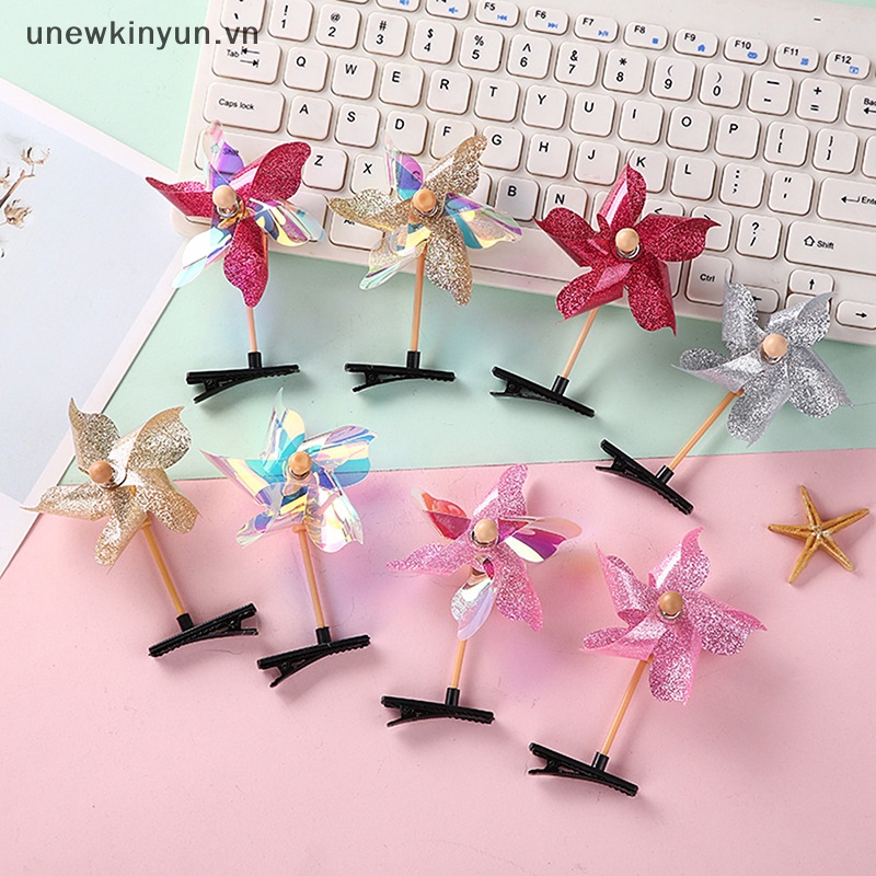 Chong Chóng Nhỏ Hình Cối Xay Gió Nhiều Màu Dễ Thương Vui Nhộn Phong Cách Hàn Quốc#Set 39 Kẹp Tóc Xinh Xắn Thời Trang Cho Nữ