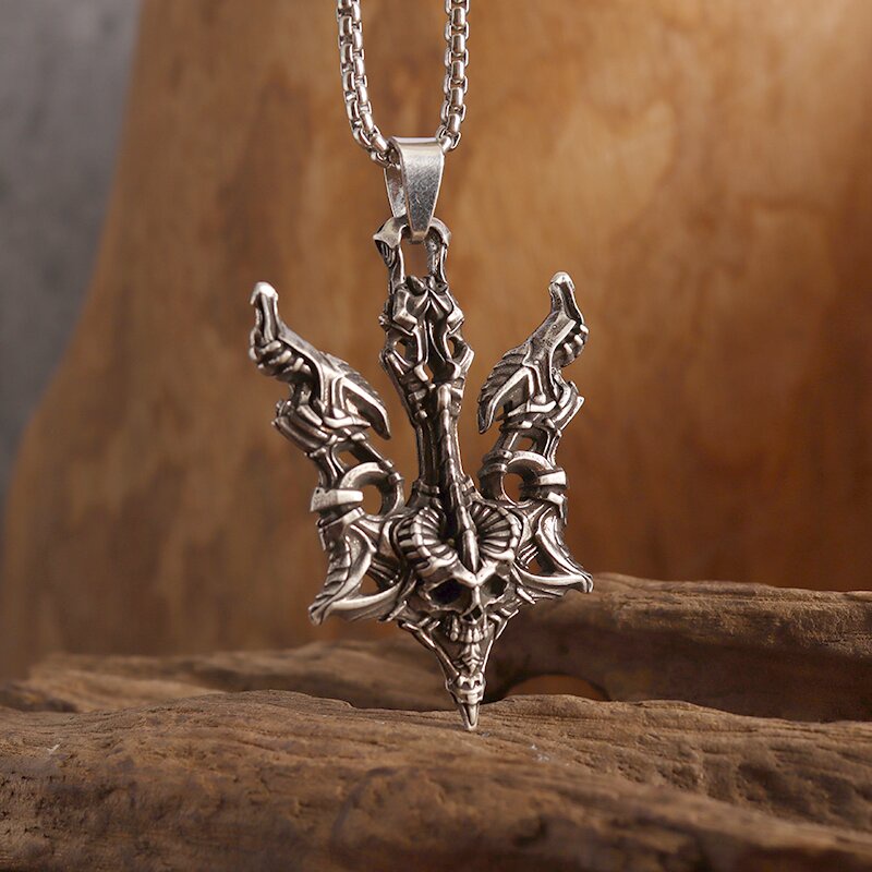 Vòng cổ Mặt Thanh Kiếm Ma Thuật Phong Cách Hip Hop Gothic Thời Trang Halloween Cho Nam Và Nữ