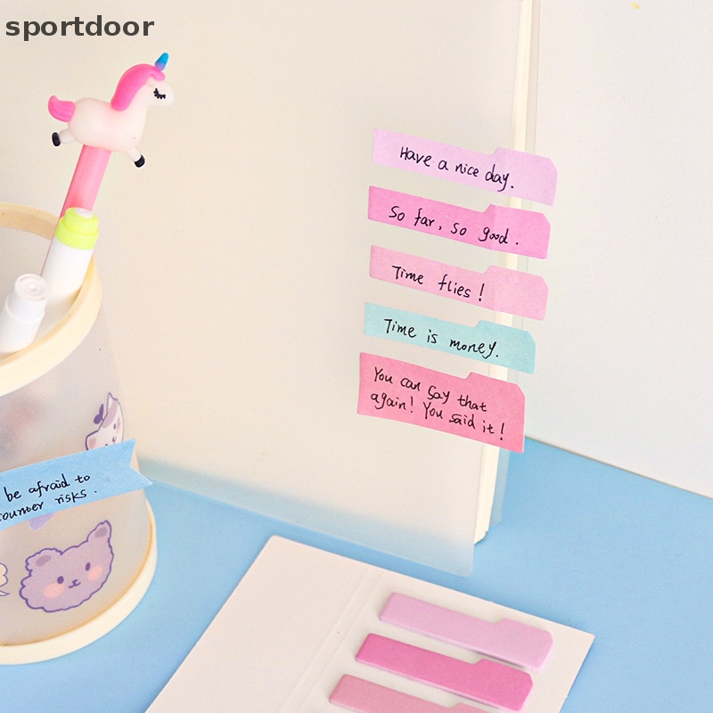 [sportoutdoor] Set 120 Tờ Giấy Ghi Chú Tự Dính Hình Bánh Macaroon Đáng Yêu