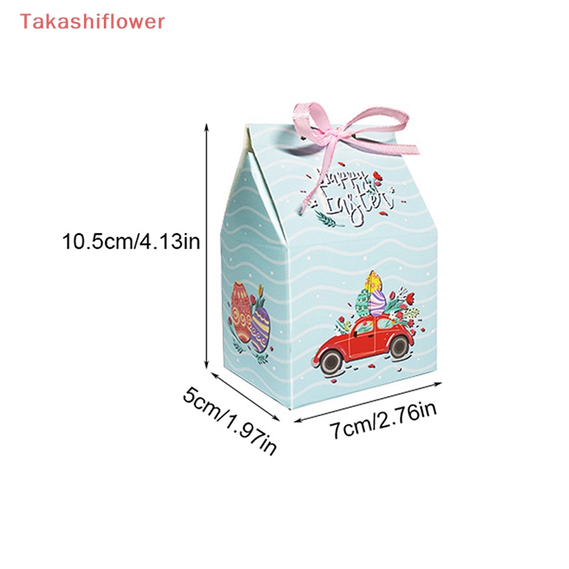 Bộ 12 Hộp Quà Bằng Giấy In Họa Tiết Động Vật Hoạt Hình Kèm Dây Ruy Băng