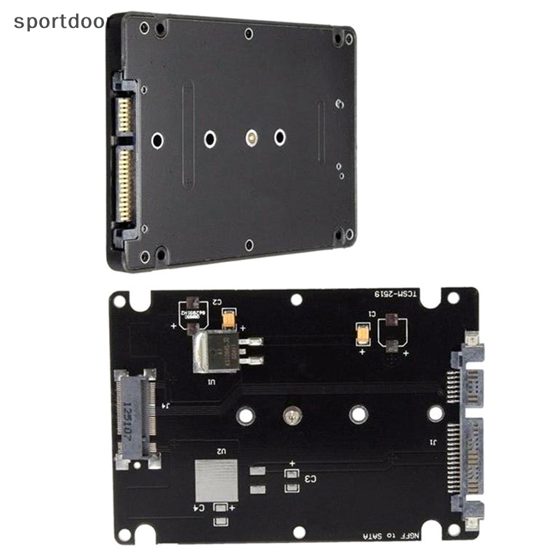 Hộp Chuyển Đổi Thẻ M.2 NGFF Sang 2.5 inch SATA SSD / MSATA Sang SATA Cho PC M2 + M Desktop