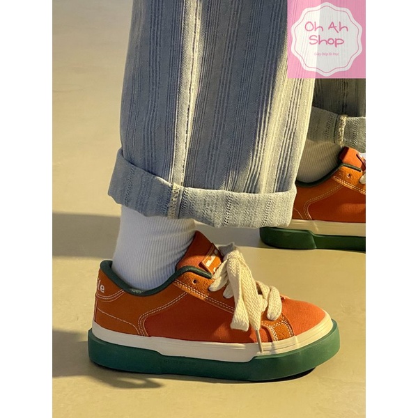 🍓  Giày Nữ Đi Học Giày Vải Trắng Đế Navy Hàng Loại 1