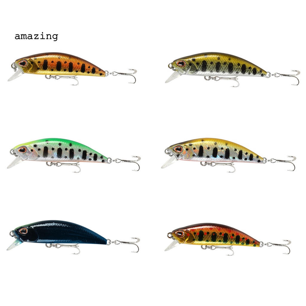 Mồi Giả Nhử Cá 3D Bằng Nhựa 5.5cm / 5g Gắn Kèm Móc Câu Tiện Dụng