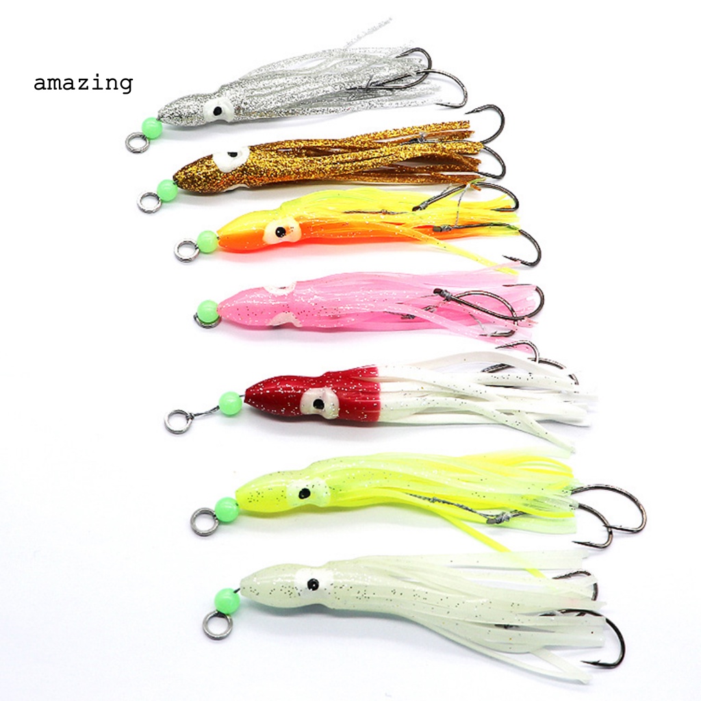 Mồi Giả Câu Cá Silicone Hình Bạch Tuộc 16cm / 8g