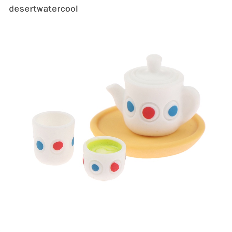 Set 4 Ấm Trà Mini Tỉ Lệ 1: 12 Cho Nhà Búp Bê