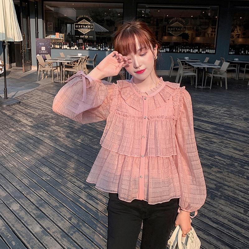 Áo Sơ Mi Chiffon Tay Phồng Thời Trang Xuân Hè Dành Cho Nữ