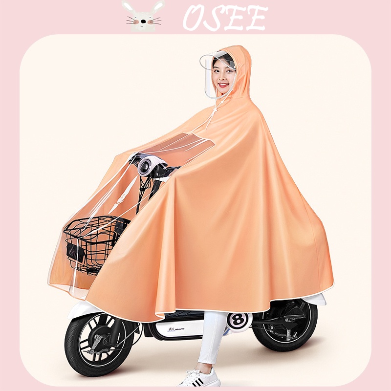 [Osee] Áo Mưa Một Mảnh Bằng Nhựa PVC Poncho Một Mảnh Không Có Thể Tháo