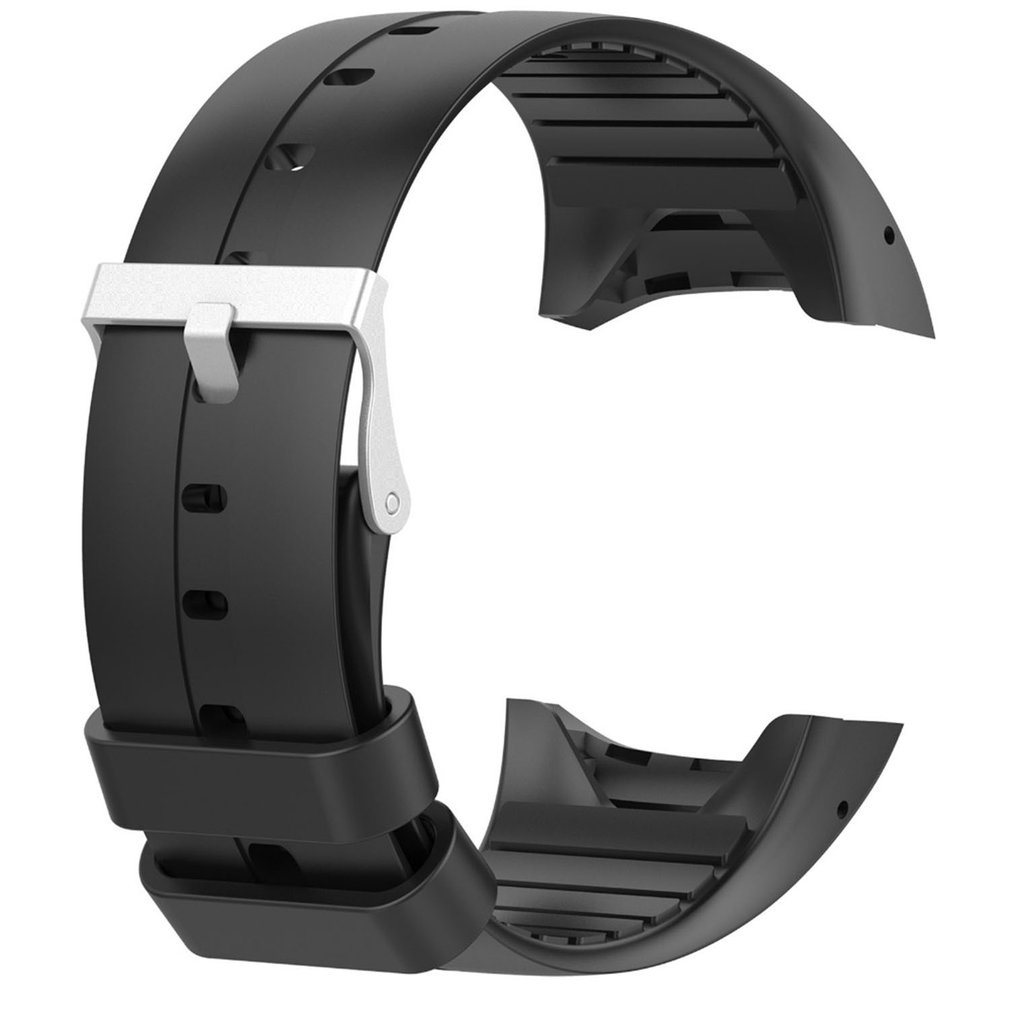 Silicone Smartwatch Replacement Strap Official Pattern Blackle Sports Wristband For Polar M400/M430 [Q/6]