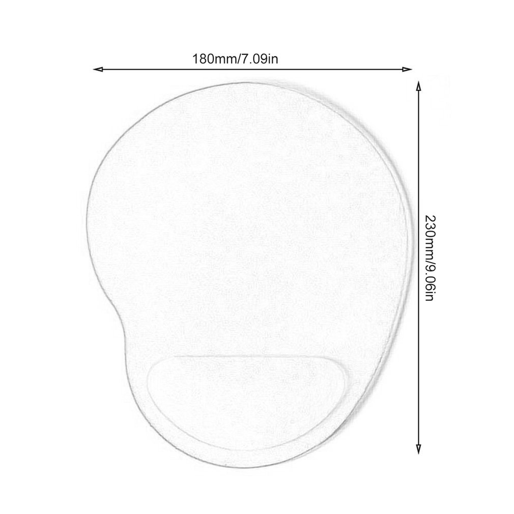 Mouse Pad With Wrist Rest For Computer Pc Laptop Notebook Keyboard Mat Hand Anti-Slip Mice [Q/15]