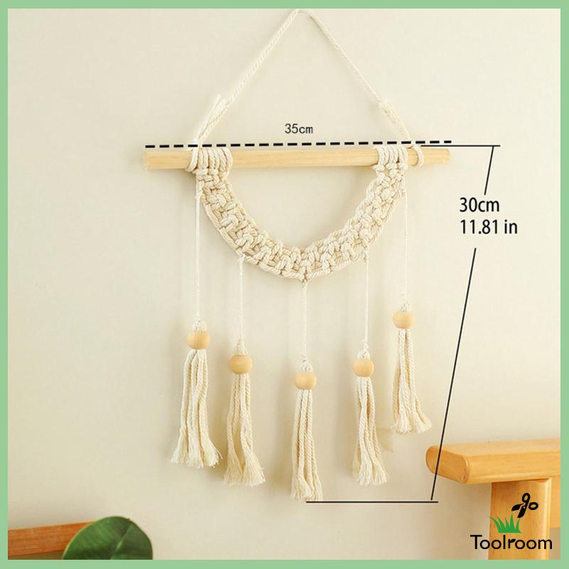Thảm Dệt Macrame Treo Tường Trang Trí Tiệc Cưới Phong Cách Bohemian