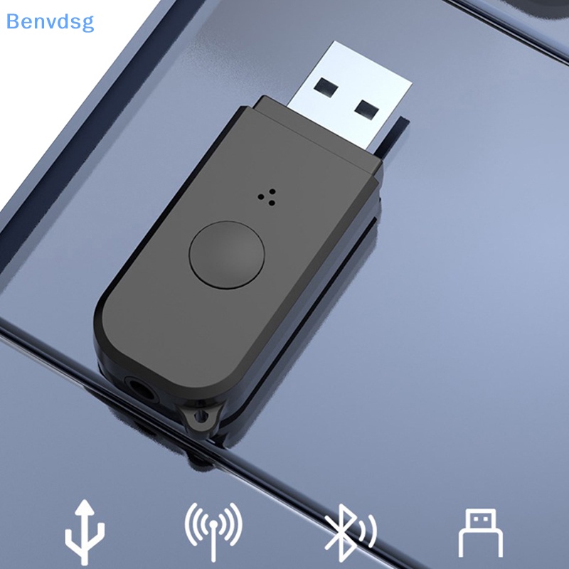 Usb Bluetooth 5.3 Truyền Tín Hiệu 2 Trong 1 Giắc Cắm 3.5mm Cho Xe Hơi / Máy Tính / TV