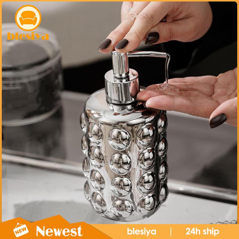 Bình Đựng Xà Phòng Rửa Tay Bằng Gốm Dung Tích 350ml Kèm Vòi Bơm Tiện Dụng