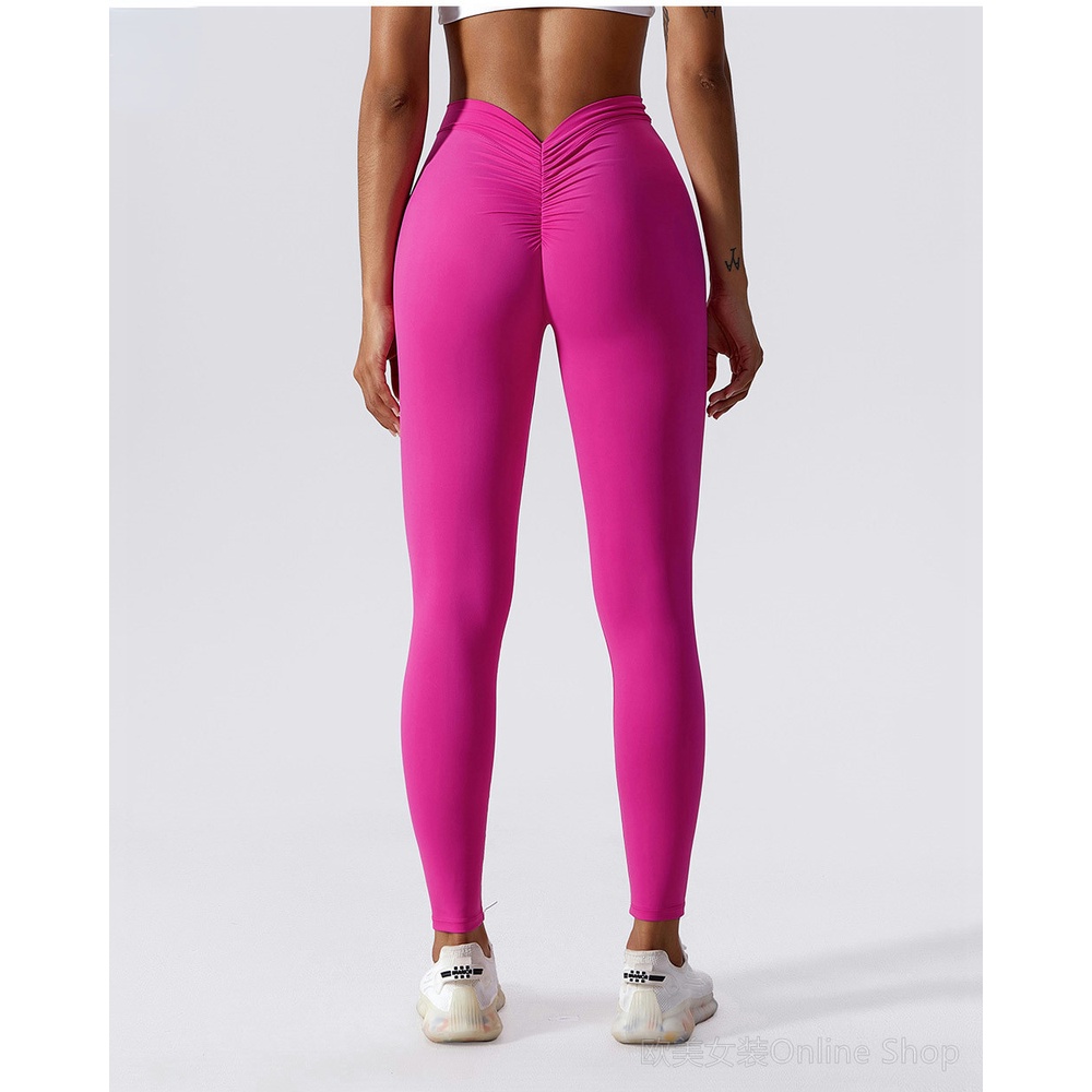 Quần Dài Tập Yoga Nâng Hông Dáng Ôm Lưng Cao Phối Mông Sắt Quyến Rũ