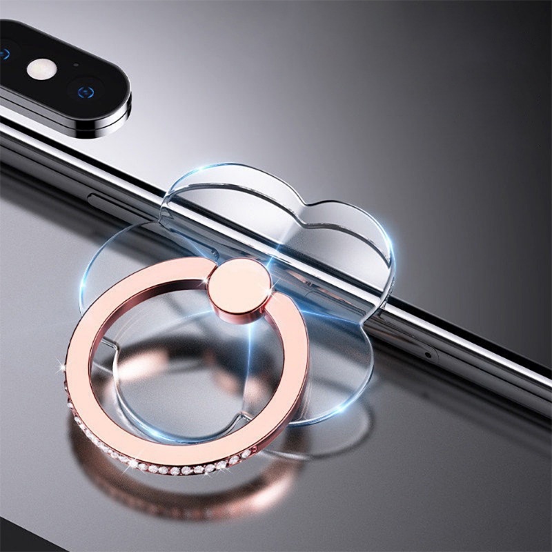 Nhẫn Đỡ Điện Thoại Trong Suốt Xoay 360 Độ Tiện Dụng° Nhẫn Đeo Ngón Tay Trong Suốt Xoay Được Tiện Dụng