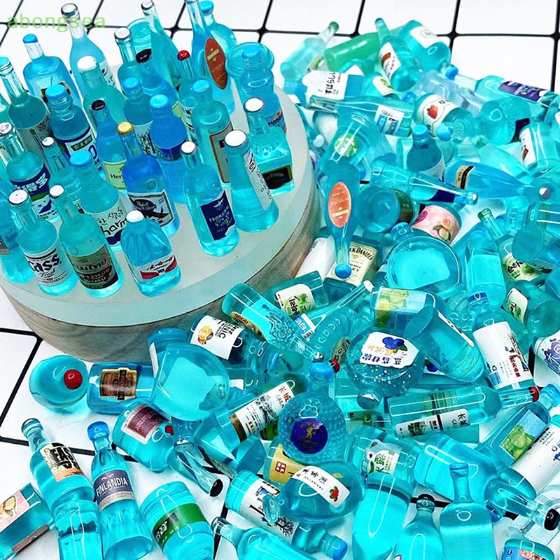 Set 10 Chai Trong Suốt Đựng Kem / Đồ Uống Ba Chiều DIY