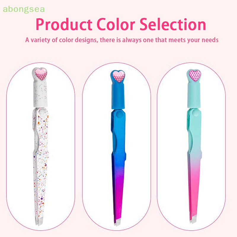 Nhíp Nhổ Lông Mày 3 Trong 1 Bằng Thép Không Gỉ Có Lược Chải