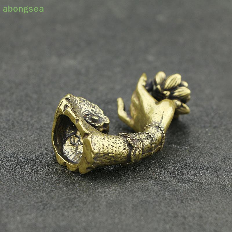 Giá Đỡ Đốt Trầm Hương Bằng Đồng Hình Hoa Sen