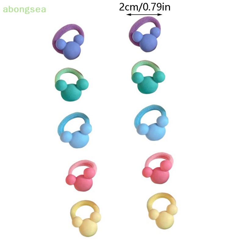 1 Bộ Dây Buộc Tóc Co Giãn Màu Kẹo Ngọt Ngào Dễ Thương Cho Bé Gái