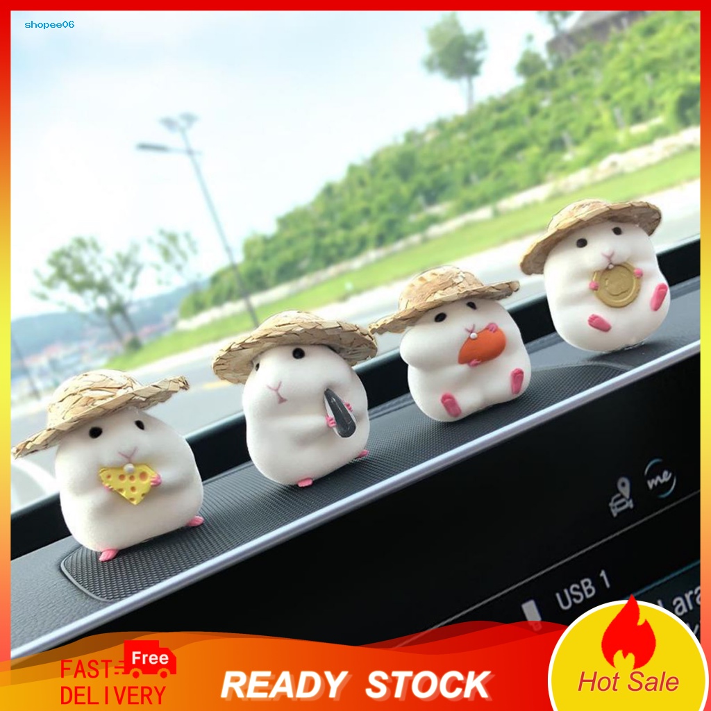 Tượng Hình Chuột Hamster Dùng Trang Trí Xe Hơi Đa Năng