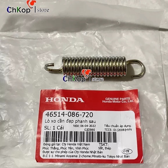Sale - Lò xo cần đạp phanh Honda 46514086720 gắn xe dream, cub, wave, future và nhiều khác - Chi Tiết Ốc Vít Đệm Honda