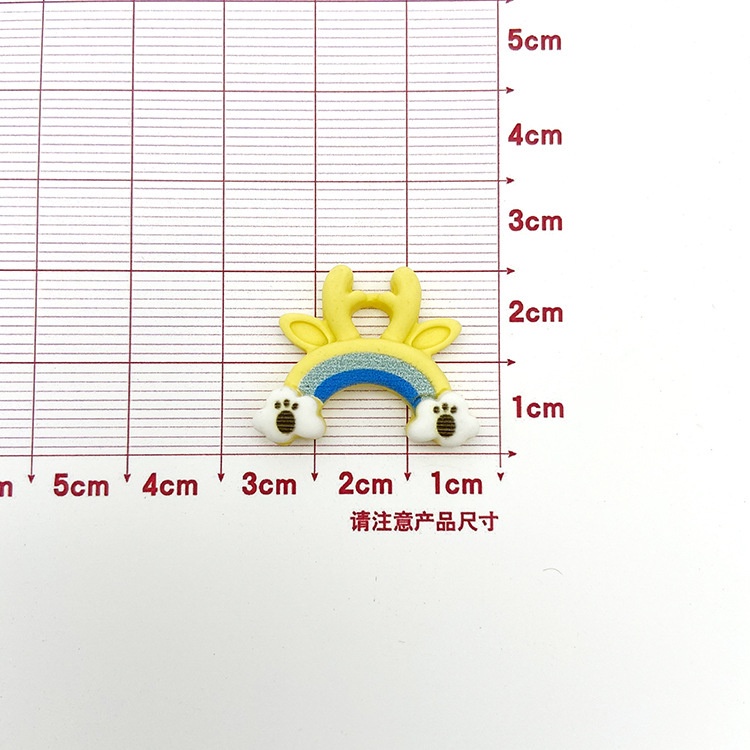 Set 10 Phụ Kiện Trang Trí Điện Thoại Hình Cầu Vồng Dễ Thương DIY