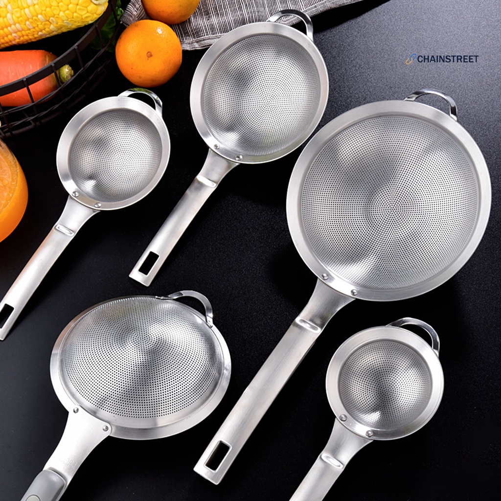 Dụng Cụ Lọc Dầu Bằng Thép Không Gỉ Có Móc Treo Tiện Dụng Cho Nhà Bếp / Khách Sạn