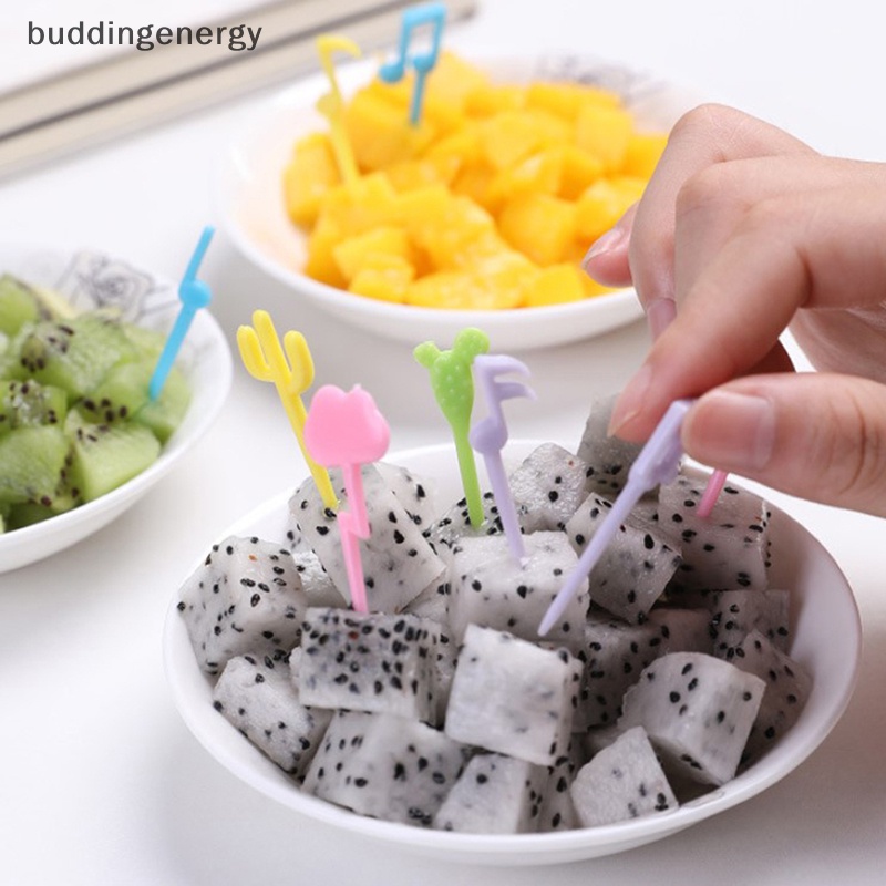 {BUDDI} Set 9 Nĩa Ăn Trái Cây Hình Nốt Nhạc Dễ Thương {BUDDI}