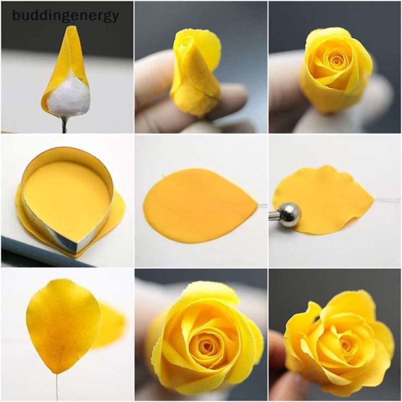 Set 7 Khuôn Làm Bánh Mousse Bằng Thép Không Gỉ Hình Hoa Trái Tim Tiện Dụng