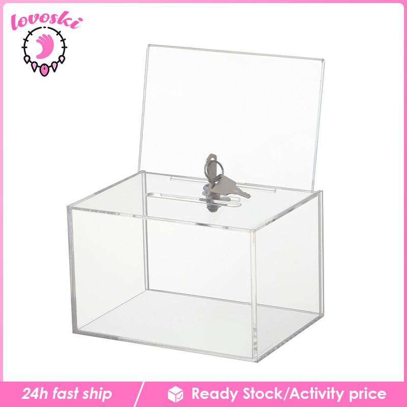 Hộp Sưu Tập Nhận Thức Bằng Acrylic Trong Suốt Có Khóa Lovoski